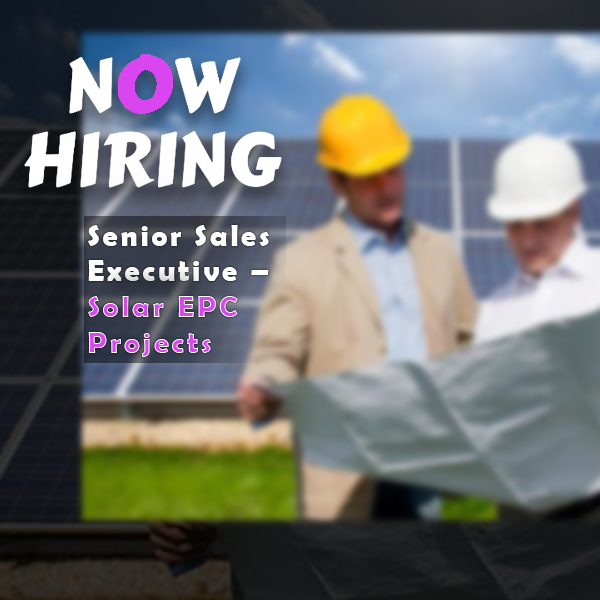 Sales Manager / Senior Sales Executive – Solar EPC Projects