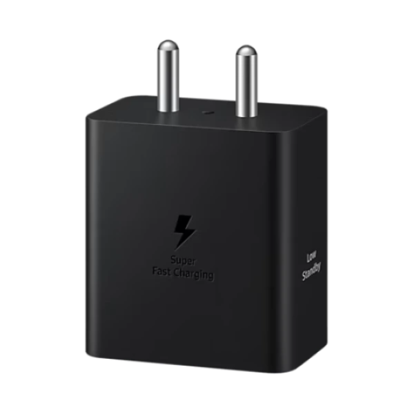Samsung - 45W Power Adapter with Type C to C Cable, Compatible with Smartphone, Black
