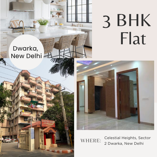 3 BHK Flat for Sale in Celestial Heights, Sector 2 Dwarka, New Delhi